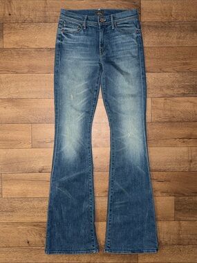 Mother Size 26 The Cruiser Jeans In Lost And Found Flare Leg Distressed Coastal